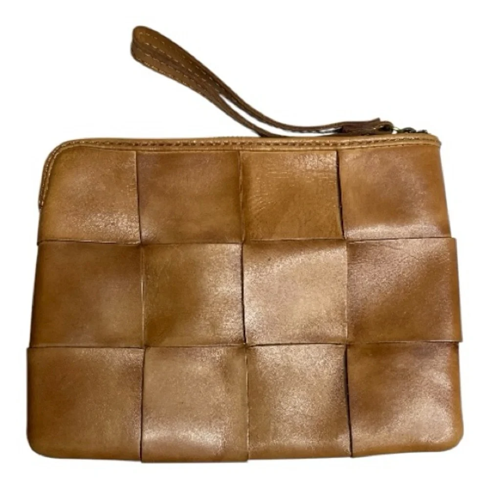 Patricia Nash Woven Leather Wristlet